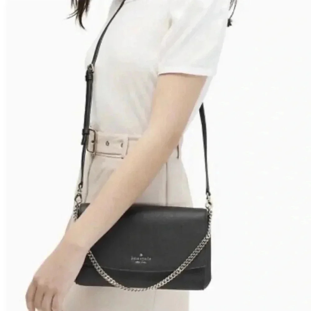 Kate Spade Black Greer Laurel Way‎ Adjustable Strap Crossbody Bag NWT Wrapped